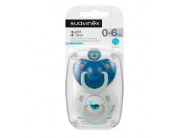 Imagen del producto Suavinex chupete ana sili noche de 0 a 6 meses 2u